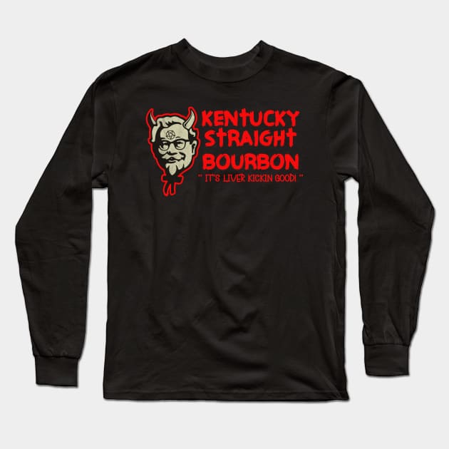 Kentucky Straight Bourbon Long Sleeve T-Shirt by DerrickDesigner